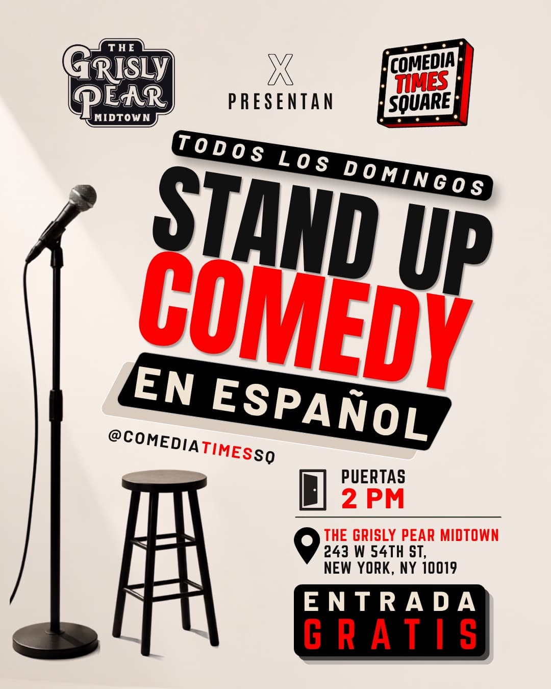 Open Mic - Comedia Times Square